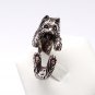 Sterling Silver Ring, Yorkshire Terrier Ring, Dog Ring, Adjustable Ring, Dog