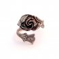 Rose Ring, Rose Ring Silver, Sterling Silver Ring Flower Ring, Unique Spoon Ring
