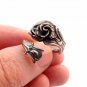 Rose Ring, Rose Ring Silver, Sterling Silver Ring Flower Ring, Unique Spoon Ring