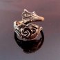 Rose Ring, Rose Ring Silver, Sterling Silver Ring Flower Ring, Unique Spoon Ring