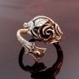 Rose Ring, Rose Ring Silver, Sterling Silver Ring Flower Ring, Unique Spoon Ring