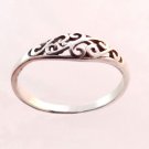 Sterling silver ring, wedding ring, cute ring, floral ring, all sizes
