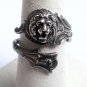 Lion Ring, Sterling Silver Ring, Spoon Ring, Power Ring, Anneau De Lion, Anello