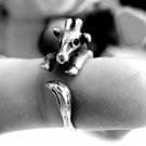 Giraffe Ring, Sterling Silver Ring, Animal Ring, African Ring, Miniature Giraffe