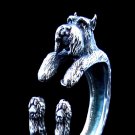 Schnauzer Ring, Silver Ring, Miniature Schnauzer, Animal Ring, Handmade Jewelry