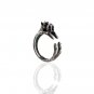 Schnauzer Ring, Silver Ring, Miniature Schnauzer, Animal Ring, Handmade Jewelry