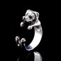 Sterling Silver Ring, Rottweiler Ring, Dog Wrap Ring, Animal Jewelry, Dog Ring