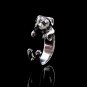 Sterling Silver Ring, Rottweiler Ring, Dog Wrap Ring, Animal Jewelry, Dog Ring