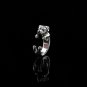 Sterling Silver Ring, Rottweiler Ring, Dog Wrap Ring, Animal Jewelry, Dog Ring