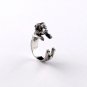 Sterling Silver Ring, Rottweiler Ring, Dog Wrap Ring, Animal Jewelry, Dog Ring