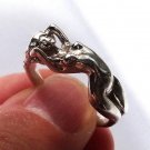 Sterling Silver Ring EROTIC NUDE GIRL, Adult naked lady ring, Nude woman ring