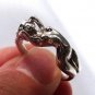 Sterling Silver Ring EROTIC NUDE GIRL, Adult naked lady ring, Nude woman ring