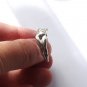 Sterling Silver Ring EROTIC NUDE GIRL, Adult naked lady ring, Nude woman ring