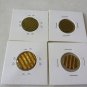 Germany Pre-Euro Coin Waffled Cancelled Die Set of 4 Coins