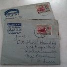 2 pcs Malaysia Cover From Penang toSouth India 1960