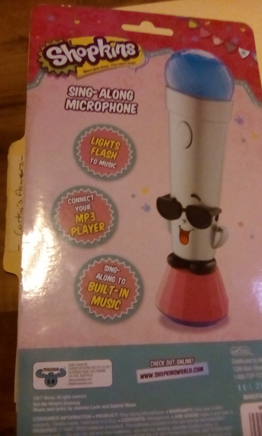 Shopkins singalong microphone.