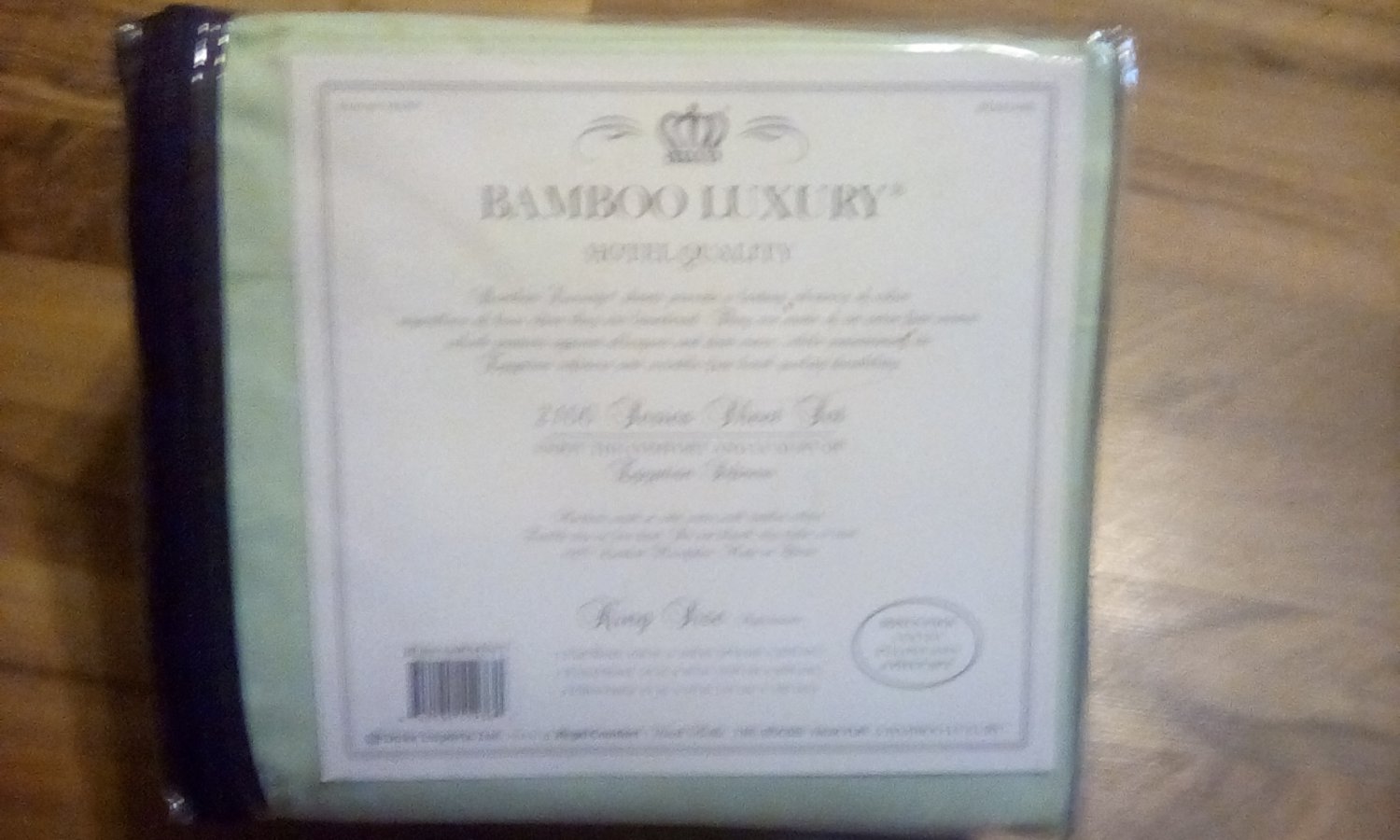 6 PC regal comfort king size bed sheet set.