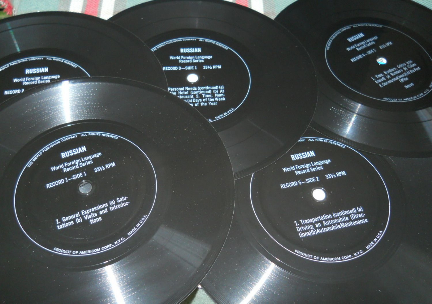 SPANISH Language set- 33 1/3 RPM - Record Study Series c.1965