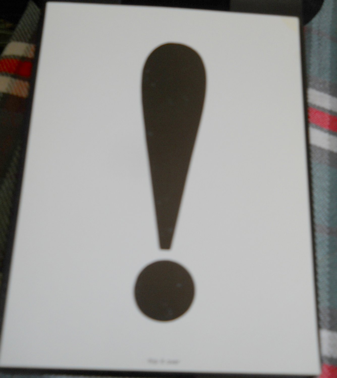 Explanation Mark ! ** art card "flip it over" **..making a statement
