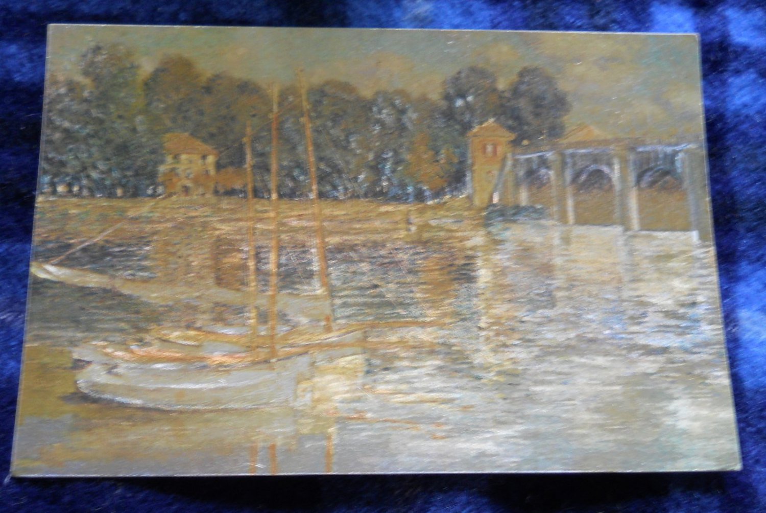 MONET**The ARGENTEUIL BRIDGE BY CLAUDE MONET -unused