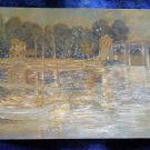 MONET**The ARGENTEUIL BRIDGE BY CLAUDE MONET -unused