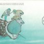 Cousteau Society-Green Turban Shell-Card of Maldives -First Day Cover