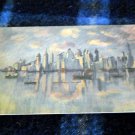 CASTLES OF COMMERCE" SKYLINE OF NEW YORK FROM BROOKLYN. unused Postcard c1930