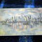 CASTLES OF COMMERCE" SKYLINE OF NEW YORK FROM BROOKLYN. unused Postcard c1930
