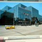 JAVITS CENTER with yellow taxi POSTCARD