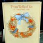 FROM BOTH OF US  Christmas Straw Wreath Blue Birds nesting Hallmark UNUSED
