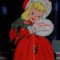Vintage TO GRANDMA Merry Christmas  1949 BARKER Honeycomb UNUSED