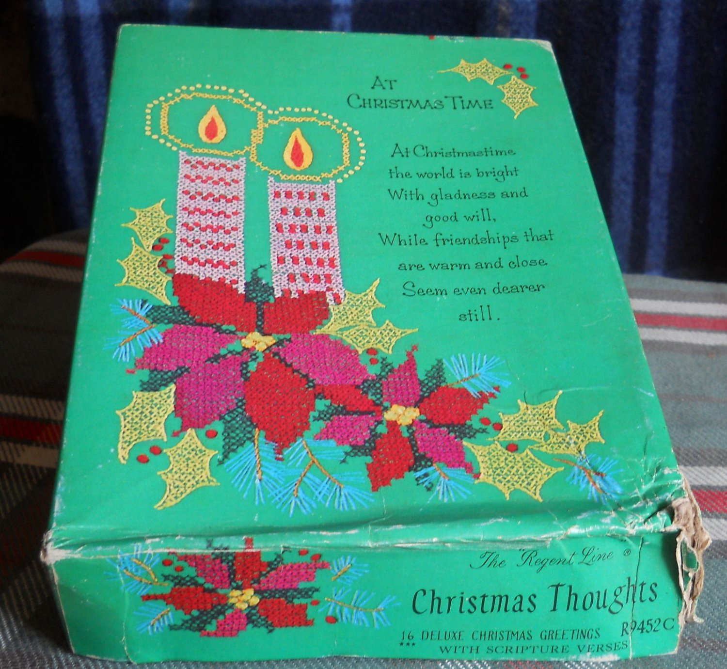 16 Christmas Cards with scripture verses 'Regent Line' Unused with