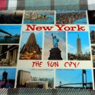 NEW YORK CITY  collage view of city,Empire State  the  United Nations POSTCARD
