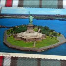 New York City STATUE OF LIBERTY & New Jersey POSTCARD