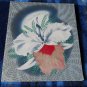 VINTAGE *CONGRATULATIONS Card*general*ORCHID with printed satin petal*UNused