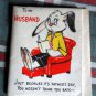 VINTAGE unused To my HUSBAND*FATHER'S DAY*HALLMARK* EXPANDING FOLD OUT 1960