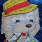 VINTAGE FATHER'S DAY 1950 *GREAT-GRANDFATHER* BOW TIE & PIPE*FLOCKED SPANIEL