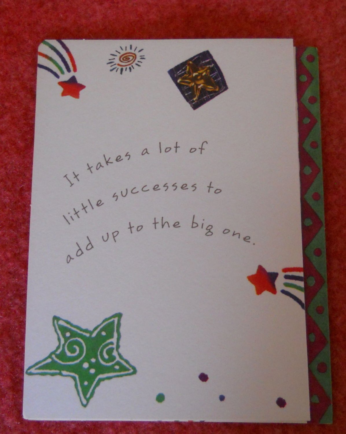 It takes a lot - Tri-fold -American Greeting Forget Me Not