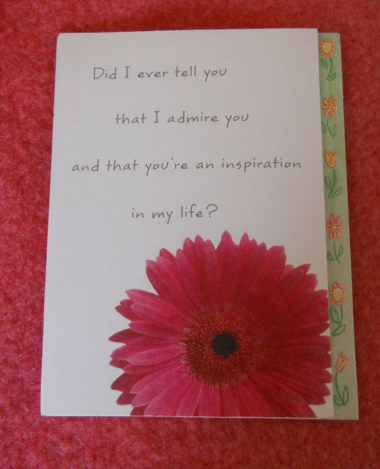 Did I ever tell you - - Tri-fold -American Greeting Forget Me Not