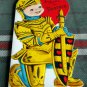 Vintage Valentine Card UNUSED for BROTHER a knight in armor Volland circa 1950