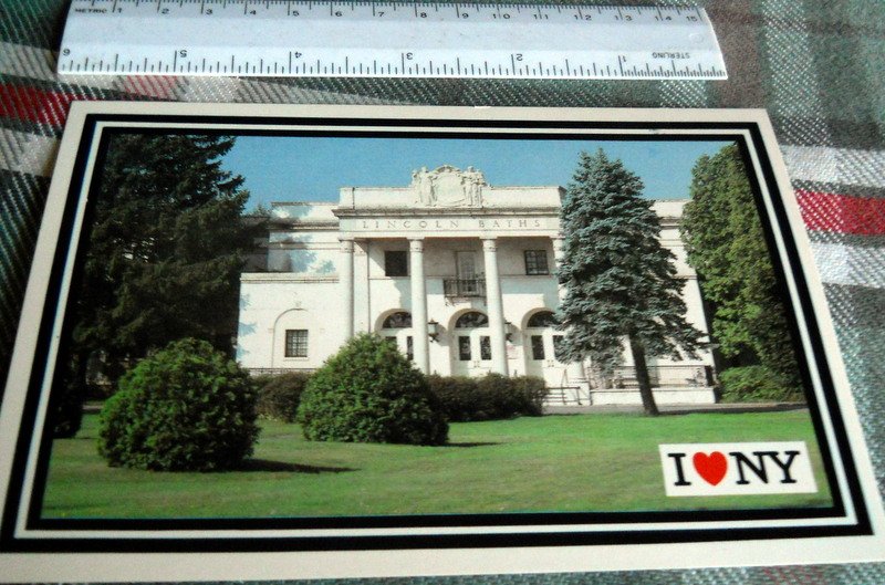 LINCOLN BATHS /spa Saratoga Springs New York POSTCARD