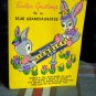 Happy Easter GRANDDAUGHTER Greeting Card * BARKER unused copyright 1950