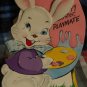 Happy Easter PLAYMATE Greeting Card * STANLEY unused VINTAGE