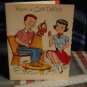 GLAD Easter Greeting * boy and girl playing and eating cookies VINTAGE