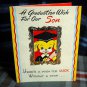 GRADUATION WISH to our SON circa 1950 UNUSED vintage BARKER