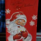 Hi There ! Santa Christmas Greeting Card By Rust Craft UNUSED circa 1950