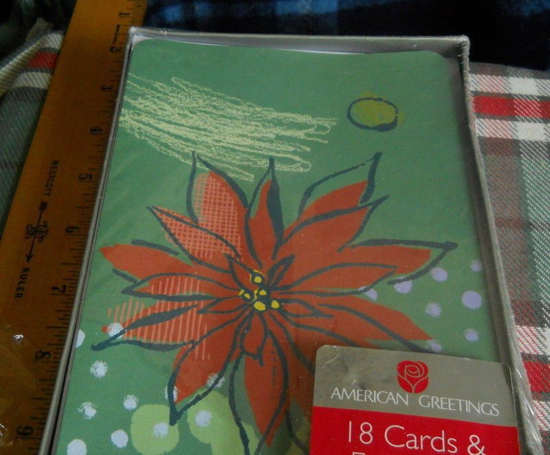 18 Christmas Greeting Cards-same design/ envelopes AMERICAN GREETING MODERN
