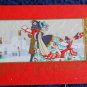 Vintage 20s CHRISTMAS Thoughts GREETING NOTE CARD hand painting on card stock