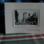 VTG real photo Christmas GREETING TIME SQUARE NYC unused 1930 MAINZER