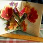 Vintage GET WELL note 3D Pop out *FLORAL BOUQUET* Greeting Card by Flair-unused
